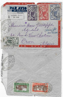 NOUVELLE CALEDONIE Lettre Recommandée Par Avion De NOUMEA P/ Algérie 1940 Censure TB 321 - Storia Postale