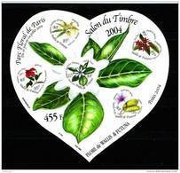 WALLIS FUTUNA  2004 Bloc N° 16 ** Neuf MNH Superbe Fleurs Flore Flowers Flora Coeur Heart - Blokken & Velletjes