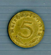 °°° Germania N. 269 - 5 Pfening 1938 J Bella °°° - 5 Reichspfennig