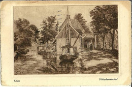 EDAM (Nederland) Volendammerpad (belle Eau Forte Voyagée En 1925) - Ed. N.V. A.J. NUSS - Edam