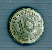 °°° Germania N. 36 - 10 Pfennig 1940 A Circolata °°° - 10 Reichspfennig
