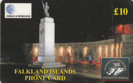 Falkland Islands, £10, South Atlantic Medal Association, Liberation Monument, Only 6.300 Issued - Falklandeilanden