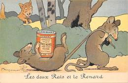 Illustrateur Benjamin RABIER -Publicité Chocolat LOMBART.Cacao Lombart. Les Deux Rats Et Le Renard. - Rabier, B.