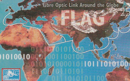 Gibraltar, GIB-63, Fibre Optic Link Around The Globe Flag, Mint, 2 Scans. - Gibilterra