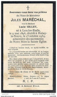 LENCLOS ..-- ETALLE ..-- Mr Jules MARECHAL , Veuf De Mme Lucie GILLET Né En 1896 , Décédé En 1934 à HABAY . - Etalle