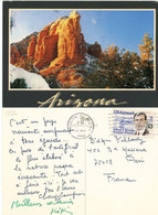 ARIZONA SEDONA'S WINTER SPLENDOR STAMP ALFRED V. VERVILLE AVIATION PIONEER 1986 - Sedona