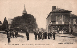 Ons-en-Bray (Oise) Place De La Mairie, Maison Couvreur-Verdel (Magasin) Carte LL N° 5 Non Circulée - Other Municipalities