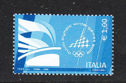 Italia    -   2006.  Olimpiadi Invernali. La Fiamma Olimpica. Winter Olympics. The Olympic Flame. MNH - Winter 2006: Torino