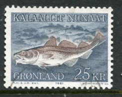 GREENLAND 1981 Atlantic Cod Used.   Michel 129 - Gebraucht