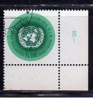 UNITED NATIONS GENEVE GINEVRA GENEVA SVIZZERA ONU UN UNO 1969 1970 EMBLEM EMBLEMA 1.00fr USED OBLITERE' - Gebraucht