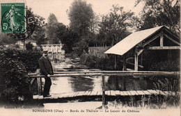 Songeons (Oise) Bords Du Thérain, Le Lavoir Du Château - Edition Vve Lesueur - Carte L'H. Paris - Songeons