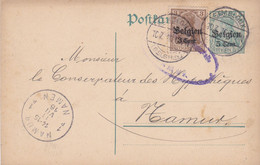 Carte Entier Postal + OC 11 Gembloux  à Namur  Cachet Censure Militaire Namur - Ocupación Alemana