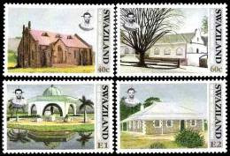 (007) Swaziland  Architecture / Buildings / Edifices / Gebäude  ** / Mnh   Michel 664-67 - Swaziland (1968-...)