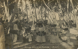 Cook Islands Real Photo Natives Dancing At Manihiki  Rarotonga Post Card - Islas Cook