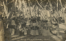 Cook Islands Real Photo Natives Dancing At Manihiki  Rarotonga Post Card - Cook Islands