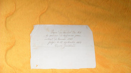 NOTE MANUSCRITE ANCIENNE DE 1872.../ A IDENTIFIER RECU POUR INTERET DE L'ANNEE 1871..A FALGERE.. - Manuscripts
