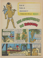 LOT DE 10 PROTEGES -CAHIERS -MARGARINE ASTRA - BD LES AVENTURES DE ZIZOUMI- - Alimentare