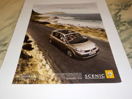 ANCIENNE PUBLICITE TOIT EN VERRE SCENIC DE RENAULT  2006 - Cars