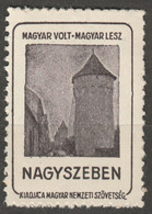 Sibiu Nagyszeben Hermannstadt Bastion Tower Occupation Revisionism WW1 Romania Hungary Transylvania Cinderella Vignette - Transsylvanië