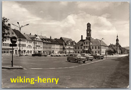 Rochlitz - S/w Markt Mit Rathaus 1   Mit Möbelhaus Hotel Gasthof Goldener Löwe - Rochlitz