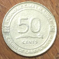 56 CARNAC JETON 0,50 CENTS EURO SLOT MACHINE EN MÉTAL TOKENS COINS CHIPS GAMING - Casino