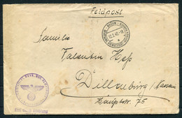 1940 Germany Deutsche Dienstpost Bohemia Moravia  Flugzeugführerschule Feldpost Brno Cover + Letter - Altri & Non Classificati