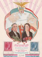 LUXEMBOURG  WW2  PRESIDENT ROOSEVELT  1945 - Cartes Commémoratives