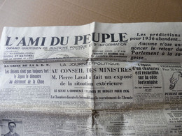 1935 L'AMI DU PEUPLE : Epave Chalutier à Lorient ;Trocadéro ; Reinosa (Espagne); CHINE (Changhaï, Nankin, Hankéou) , Etc - Testi Generali