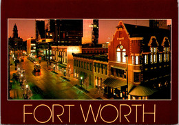 Texas Fort Worth Sundance Square At Night - Fort Worth