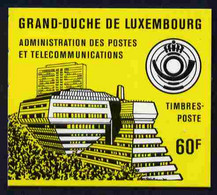 Booklet - Luxembourg 1986-88 Robert Schuman 60f Booklet (yellow Cover) Complete And Pristine, SG SB6b - Booklets