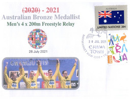(WW 2) 2020 Tokyo Summer Olympic Games - Australia Bronze Medal - 28-7-2021 - Swimming (Men's 4 X 200m) - Zomer 2020: Tokio