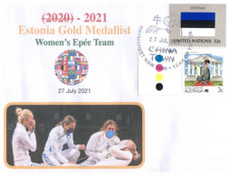 (WW 2) 2020 Tokyo Summer Olympic Games - Estonia Gold Medal - 27-7-2021 - Fencing - Epée Team - Estate 2020 : Tokio