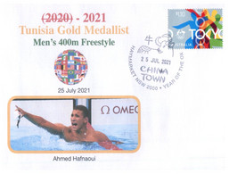 (WW 2) 2020 Tokyo Summer Olympic Games - Tunisia Gold Medal - 25-7-2021 - Men's Swimming - Eté 2020 : Tokyo