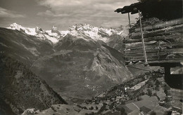 Real Photo Isérables S. Riddes Dts Aux Favres Pte D' Aufallaz Pte Muveran  Chalet - Isérables