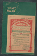 Rare Carnet "Chance épargne " Année 1957 Contenant 59 Vignettes De Capitalisation ( 5 SCANS )   Ln334 - Blocks Und Markenheftchen