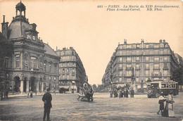 CPA 75 PARIS XIXe PARIS LA MAIRIE DU 19e PLACE ARMAND CARREL - Paris (19)