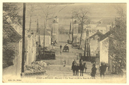 A0637	[Postkaart] Port-à-Binson (Marne) - Le Pont Vu De La Rue De Paris (Ch. Millet) [Mareuil-le-Port] - Otros Municipios