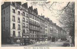 CPA 75 PARIS IVe PARIS QUAI DE L'HOTEL DE VILLE - District 04