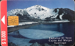 CHILI - Phonecard - Telefonica - Embalse El Yeso - $ 3.000 - Chile