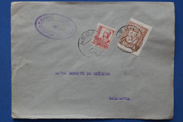 T1 ESPANA BELLE LETTRE GUERRE CIVILE VIVA ESPANA 1935 LEON POUR SALAMANCA + + AFFRANCH INTERESSANT - Marques De Censures Nationalistes