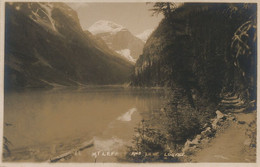 Real Photo Lake Louise And Mount Lefroy  Canadian Pacific Railway Byron Harmon Banff - Lac Louise