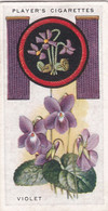 Boy Scout & Girl Guide (Patrol Signs + Emblems) 1933, Players Original Cigarette Card, 49 Violet - Player's