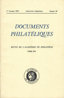 ACADEMIE DE PHILATELIE DOCUMENTS PHILATELIQUES N° 59 + Sommaire - Autres & Non Classés