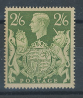 Georges VI.  2/6 Green . 1942.     Cote 10,-. € - Unused Stamps
