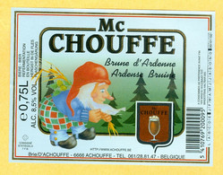 1 étiquette Bière Mc Chouffe 0,75L (2002) - Beer
