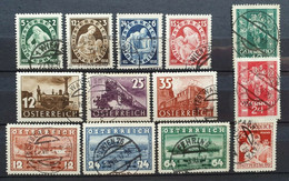 Österreich 1937, Mi 638-648 Und 658-59 Gestempelt - Used Stamps