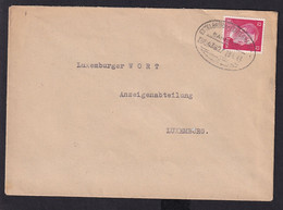 DDZ002 - EnveloppeTP Hitler Cachet Ovale AMBULANT ETTELBRUCK-ECHTERNACH 1943 ( Zug 43627) - 1940-1944 German Occupation
