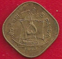 PAKISTAN 5 PAISA - 1962 - Pakistán