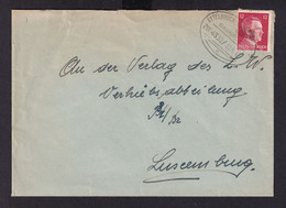 DDAA 012 - Enveloppe TP Hitler Cachet Ovale AMBULANT ETTELBRUCK-ECHTERNACH 1942 ( Zug 4352) - 1940-1944 Deutsche Besatzung