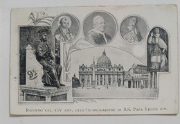 22138 Cartolina Illustrata - Ricordo Incoronazione Di Papa Leone XIII - VG 1903 - Papes